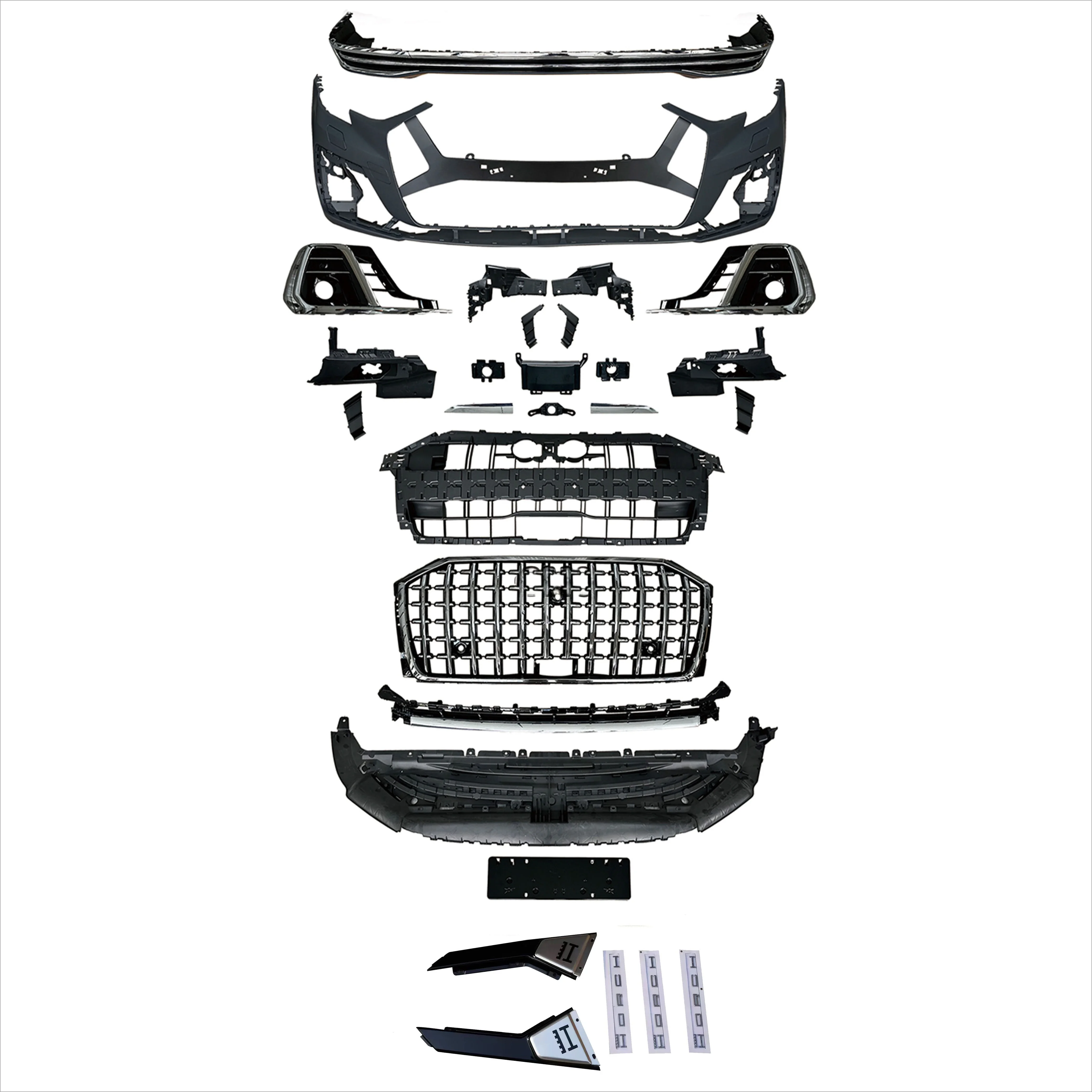 Wholesale Hot Sale Automotive Parts Plastic Carbon Fiber Front Bumper Facelift Body Kit！