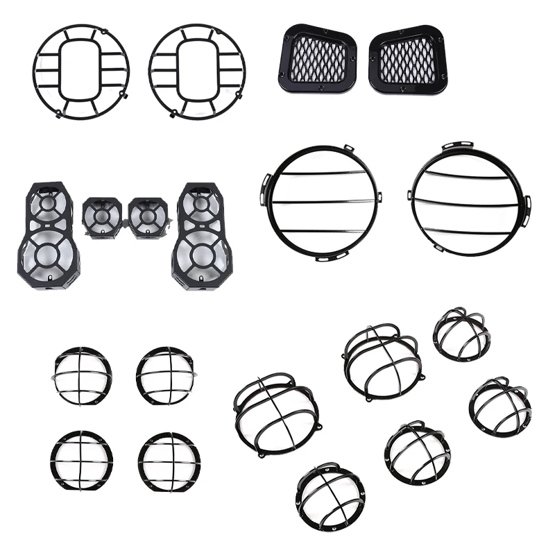 

Car headlight Taillight Cover Headlight Protection Grille Cover Frame Fit for Land Rover Defender 110 2004-2018