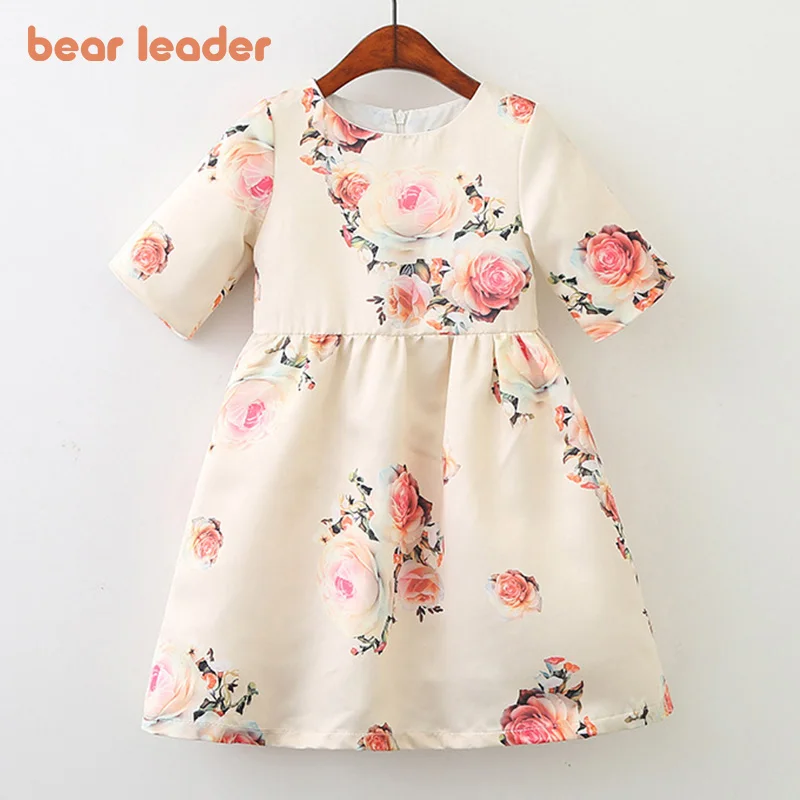 Bear Leader European and American Princess Dress Summer Girl Clothes Kids Dresses Girls Flower Wedding Evening Children Clothing