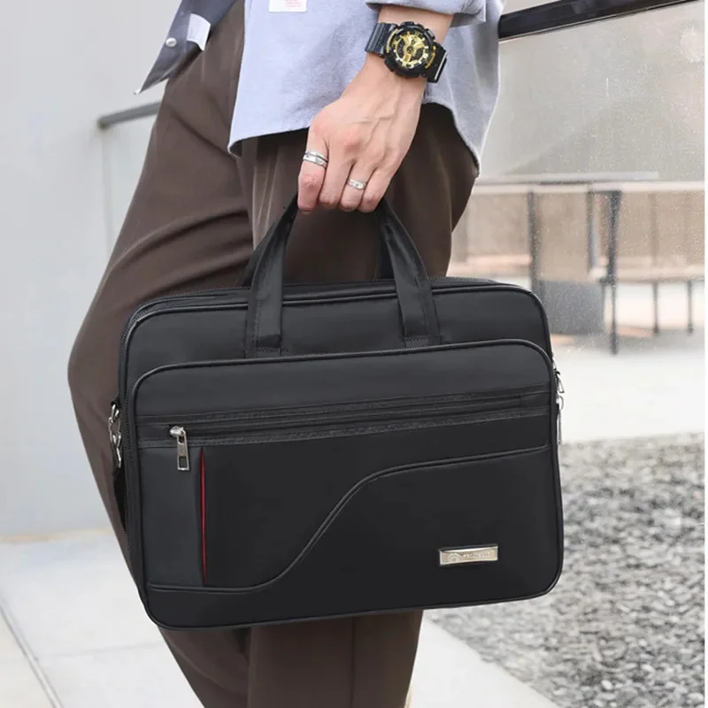 New Business Herren Aktentasche 15.6 "Laptop große Kapazität Handtasche Mode männliche Schulter Umhängetasche