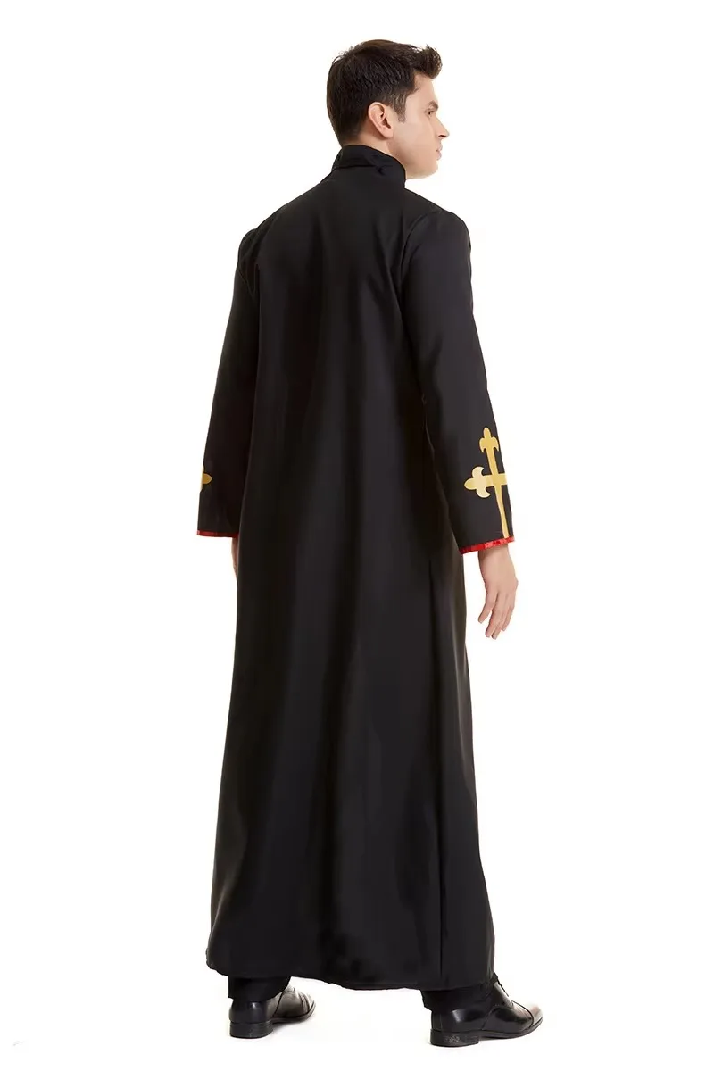 Halloween Cosplay Scary Evil Priest Kostüme Minister of Death Erwachsene Purim Karneval Geist Fancy Dress Up Party Disfraz Hombre