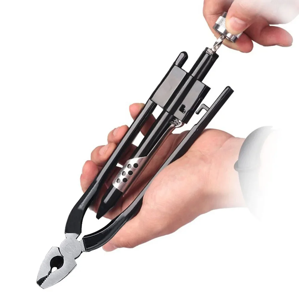 Fuse pliers, one-way wire pliers, 6-inch aviation safety lock pliers, manual maintenance kit+7.5-15-meter fuse