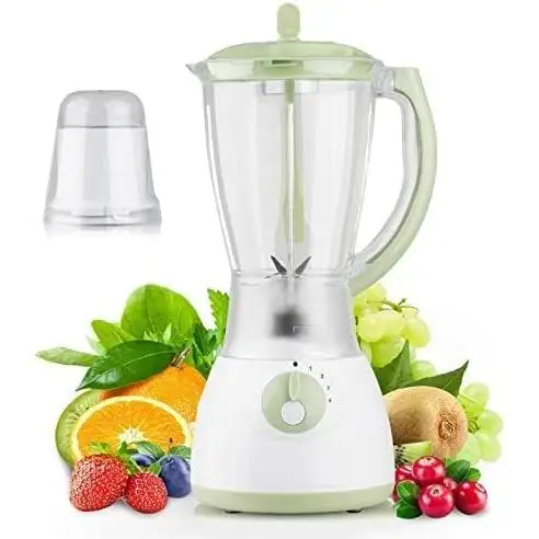 2 in 1 cup blender for kitchen counter, 1500ml glass blender, 4 speeds