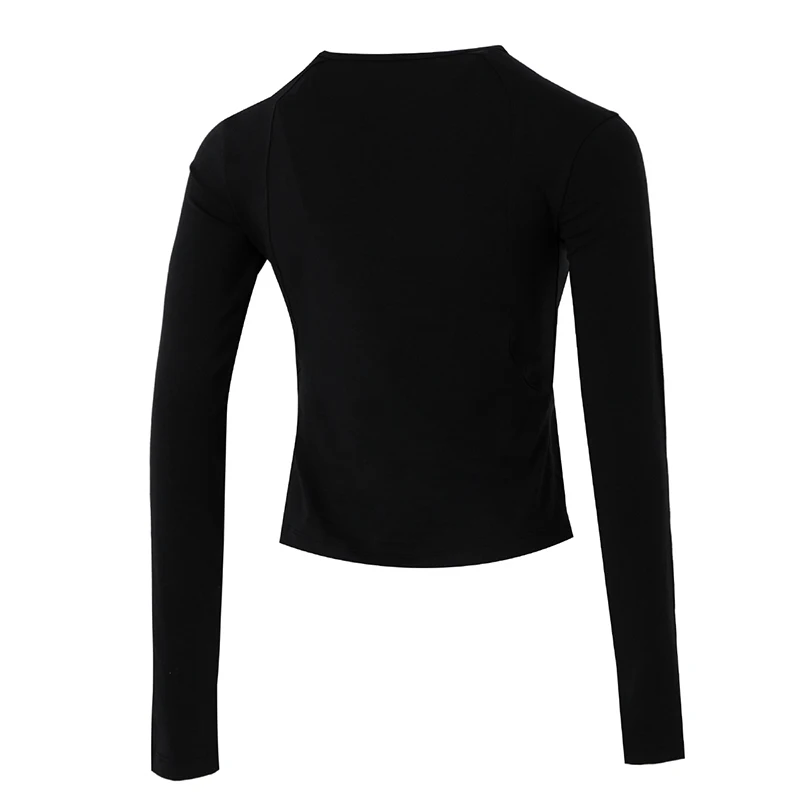 Damska koszulka z długim rękawem Adidas, modna odzież sportowa i rekreacyjna, modelująca talię, wyszczuplająca, z okrągłym dekoltem Jn0755