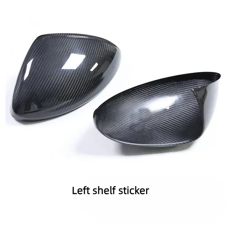 

Hot selling real Dry carbon fiber modified rearview mirror cover left and right driving replacement sticker for Porsches 718 982