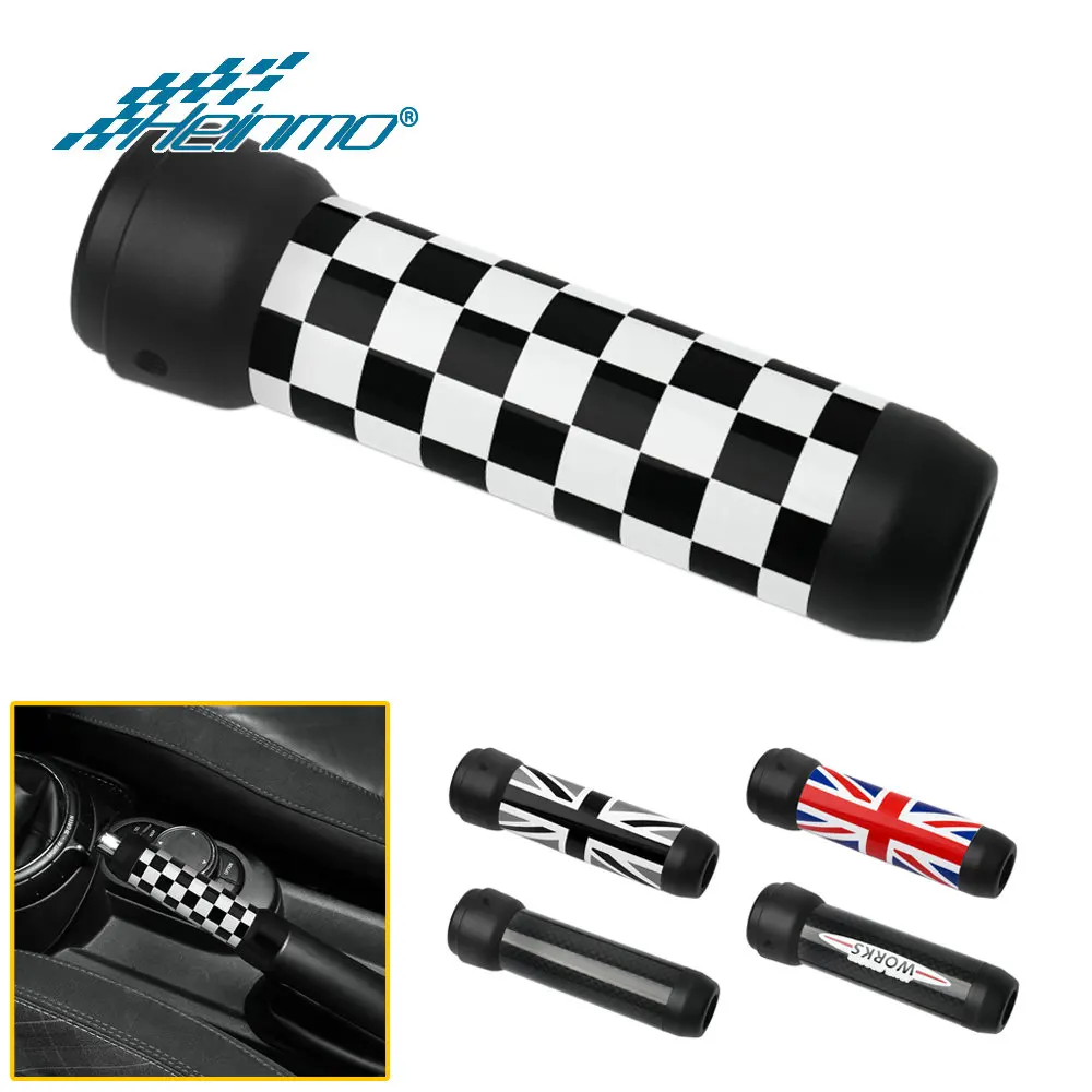 Car Hatchback Handbrake Cover Car Accessories Hand Brake Metal Grip Parking Case Protector For Mini Cooper S One JCW F55 F56 F57