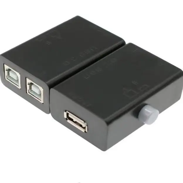 Dispositivo de compartilhamento de impressora usb 2 em 1 para fora interruptor de compartilhamento de impressora 2-port manual kvm switching