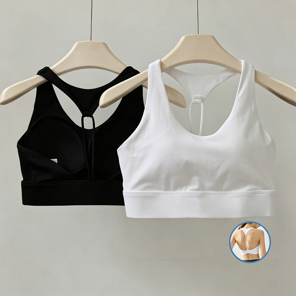 Yoga Vest Women, High-Intensity Shock-Proof Sports Bra, Anti-Sagging Quick-Drying Pilates Top, Beautiful Back Fitness Top