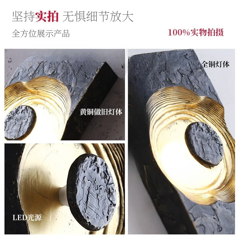 Modern minimalist creative wall lamp, villa home improvement living room dining room study entrance lamp