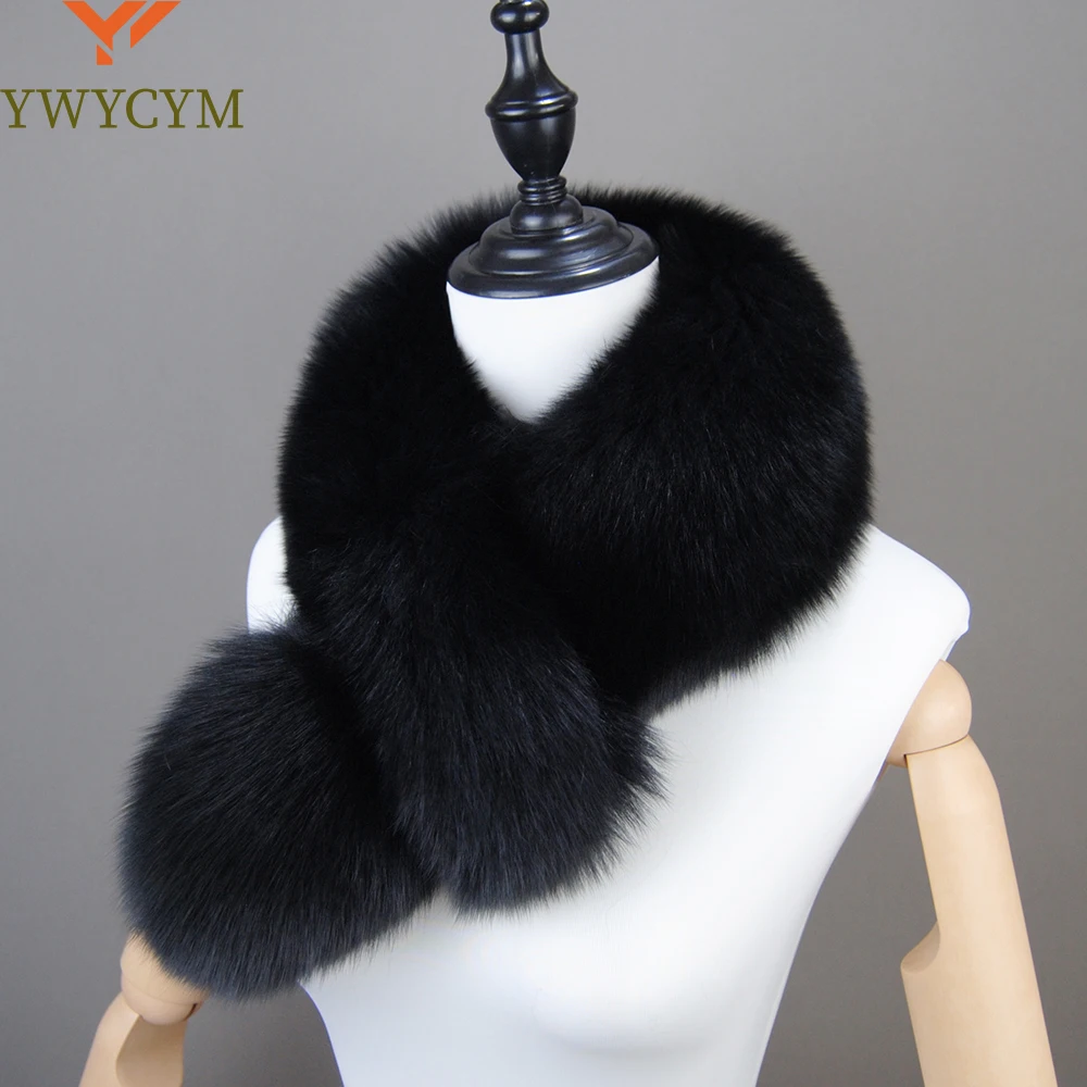 

2025 New Style Real Fur Collar 100% High Quality Real Fox Fur Scarves Super Luxury Fashion Women Men Collar Real Fox Fur Scarf