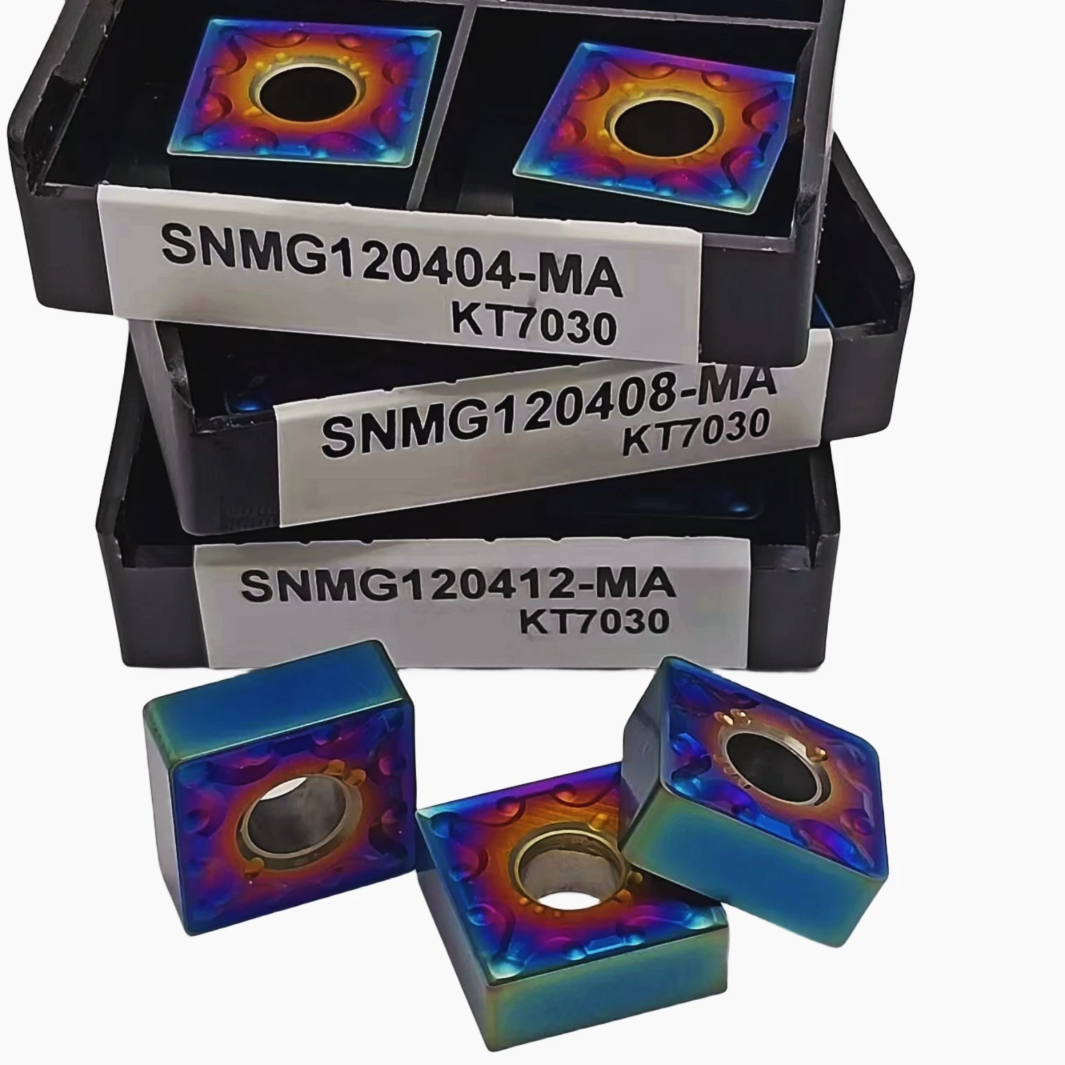 10PCS SNMG120408-MA SNMG120412-MA CNMG120404-MA  Turning Tools CNC Lathe Hardened Steel Inserts External Tool Parts ﻿