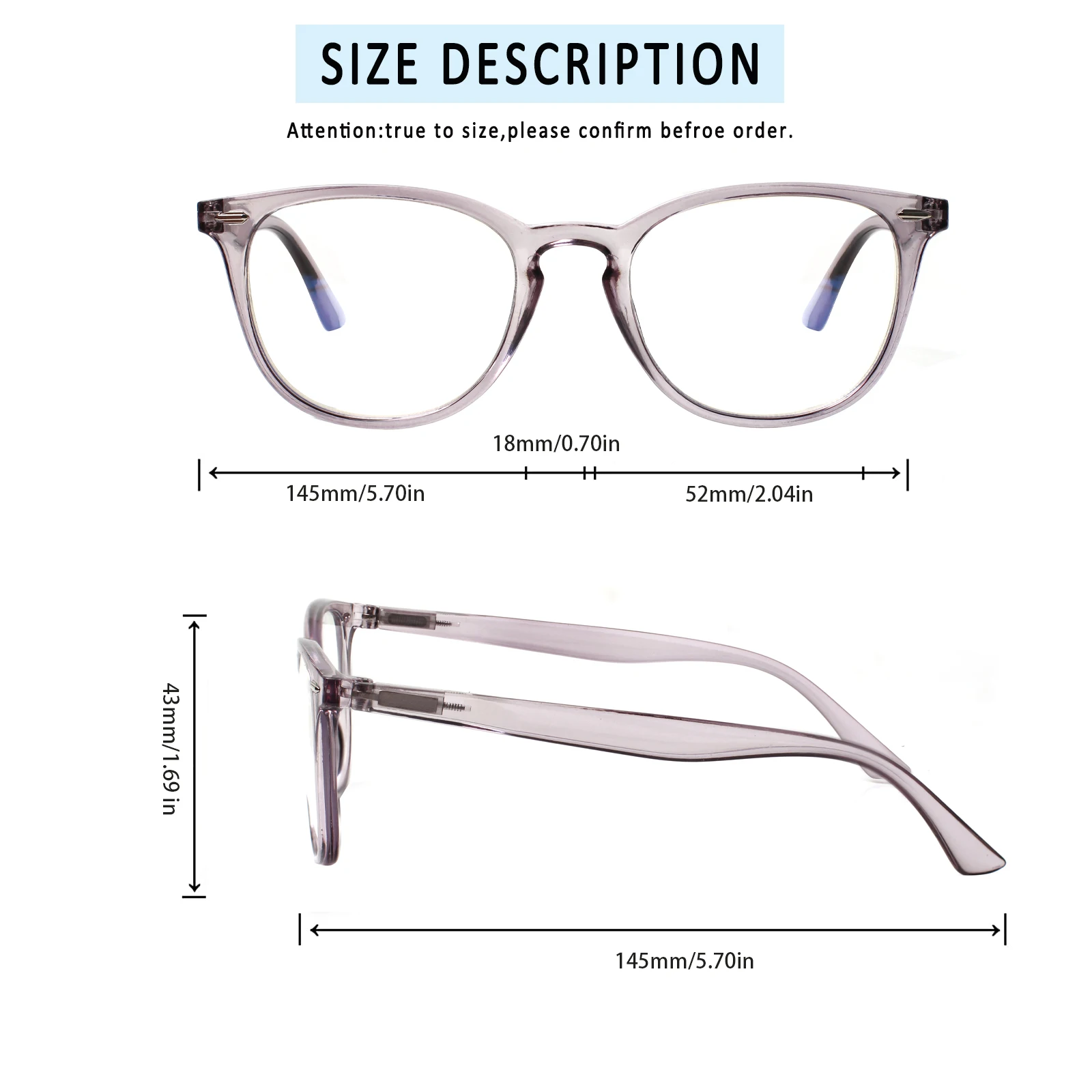 High Quality Spring Hinge Blue Light Blocking  Reading Glasses Women Men HD Prescription Reader+2.0+2.5+3.0