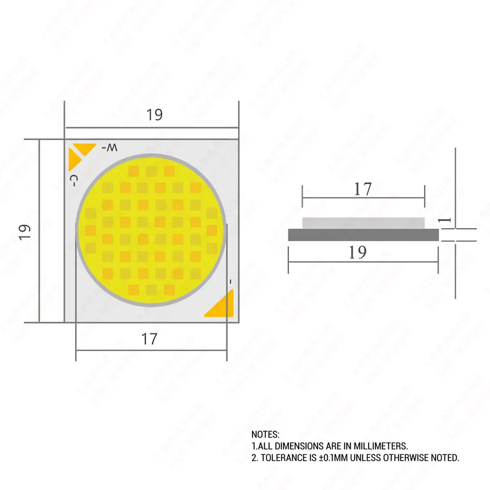 High CRI Ra 90 COB Chip 24W 30W 36W 48W 60W 72W Bicolor Warm Cool White 2700K 6000K Double Color 1919 DIY LED Bulb Track Light