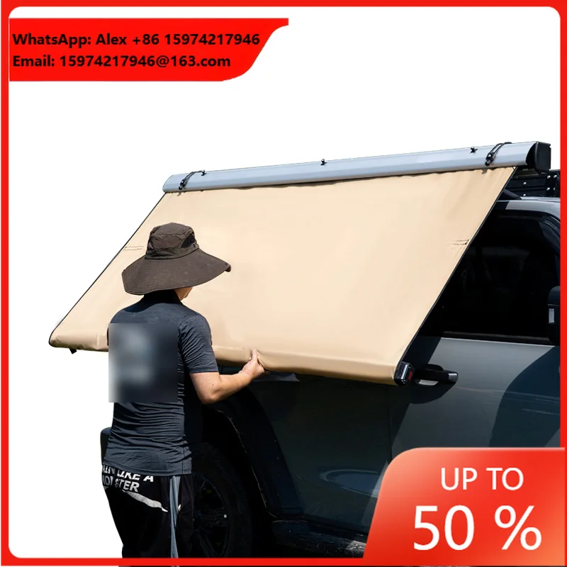 Car Awning Tent Sun Shelter Car Roof Side Awning With Led Light