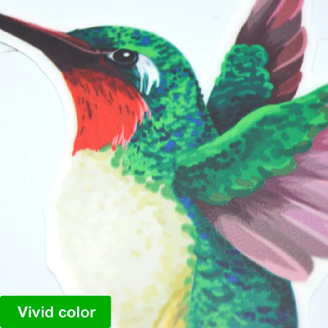 Anti-bird Stickers Anti-collision Bathroom Bird Cling Decal Decor Doors Electrostatic Equipment Film Set 6 Pieces