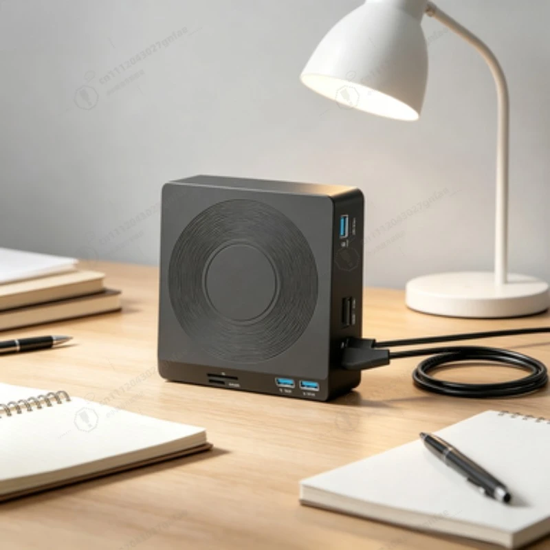 

6-in-1 Type-C Multifunctional External DVD Burner USB 3.0 Portable Optical Drive
