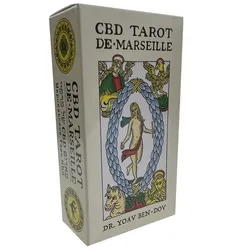 12x6.5cm Tarot of Marseille Deck Full English Version Magic Tarot Board Game Universal Tarot cards with paper instruction