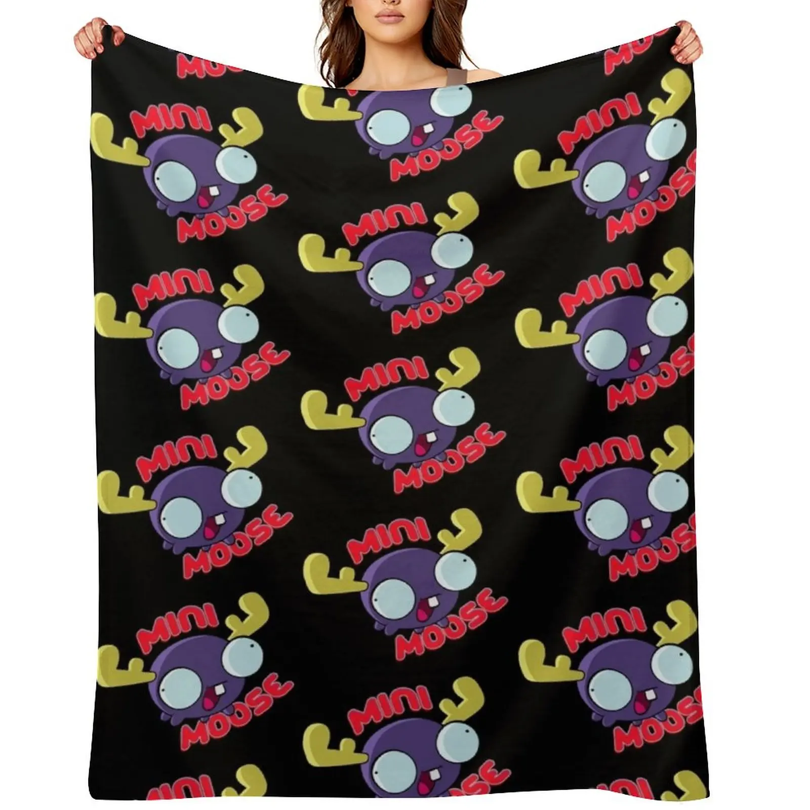 

Mini Moose Throw Blanket Sofa Quilt Soft Soft Beds Plush Blankets