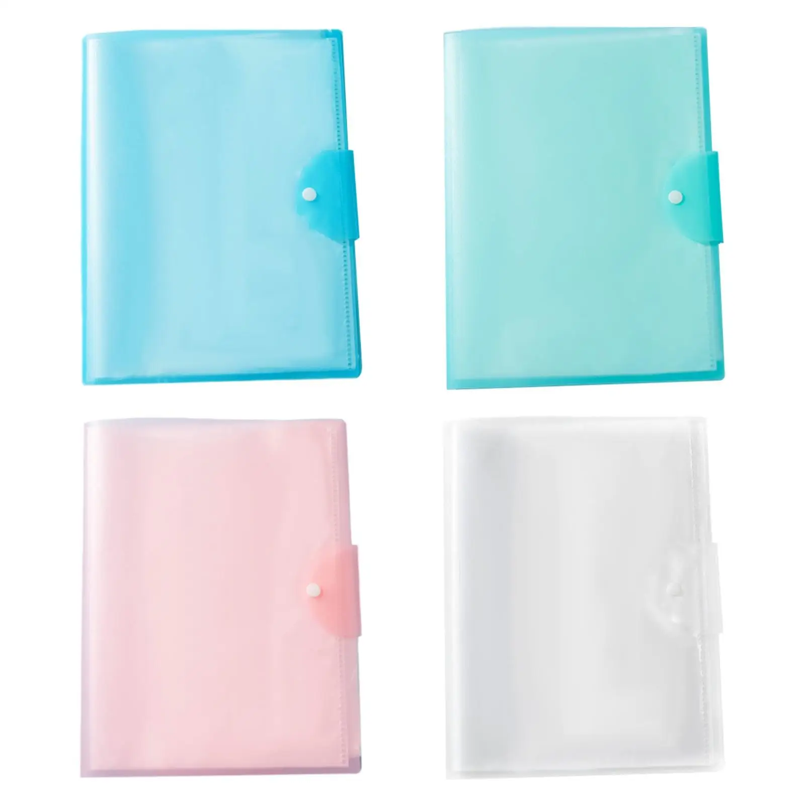 File Folder Gifts Double Sided High Transparency with Label Folding Large Capacity for Home Classroom School Plots Charts Office