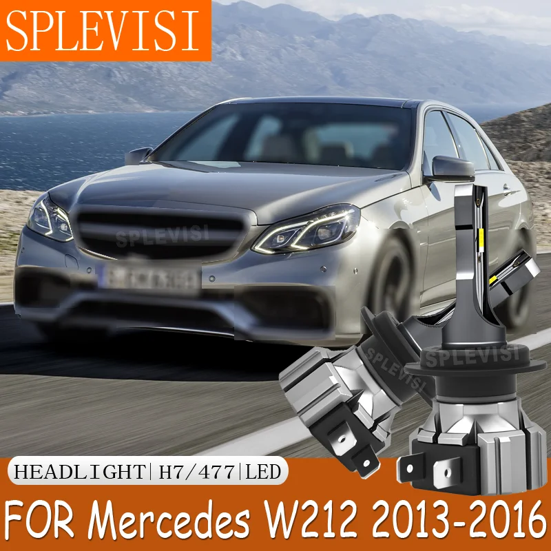 

h7/477/499 LED Brighter Than Halogen Bulbs 7500LM/Bulb Smooth Operation durable Headlight For Mercedes W212 2013 2014 2015 2016