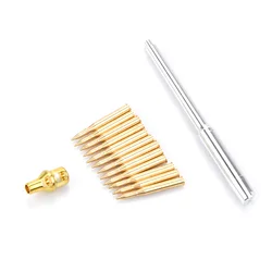 1 Set 1/35 Scale Metal Barrel + Brass Shells Kit Replacement Upgrade Parts For Tamiya 35216/35227 1/35 German Tiger I Tank Model