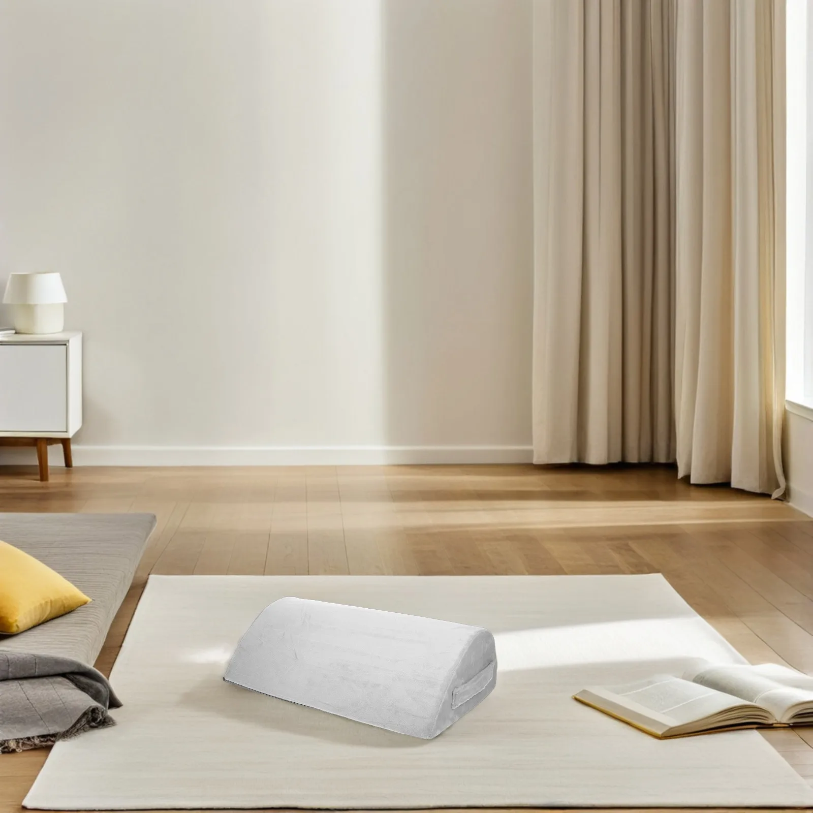 

Memory Foam Foot Rest Portable Ergonomic Teardrop Shape Non-Slip Under Desk Cushion Foot Pillow Washable Cover for Office Home