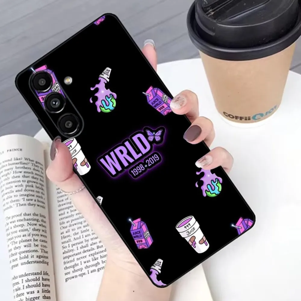 Singer J-Juice W-WRLD  Phone Case For Samsung S24,23,22,30,21,10,9,Ultra,Plus,Lite,FE,Soft Silicone Black Cover