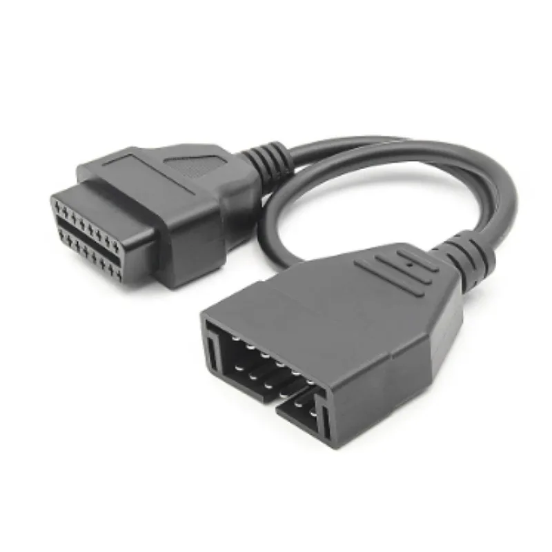 Imagem -02 - para gm 12 Pinos Conector Macho para Obd2 16 Pinos Fêmea Conector Obd Obd2 Extensão Cabo de Diagnóstico Obd1 Obd Cabo Obd2 Adaptador