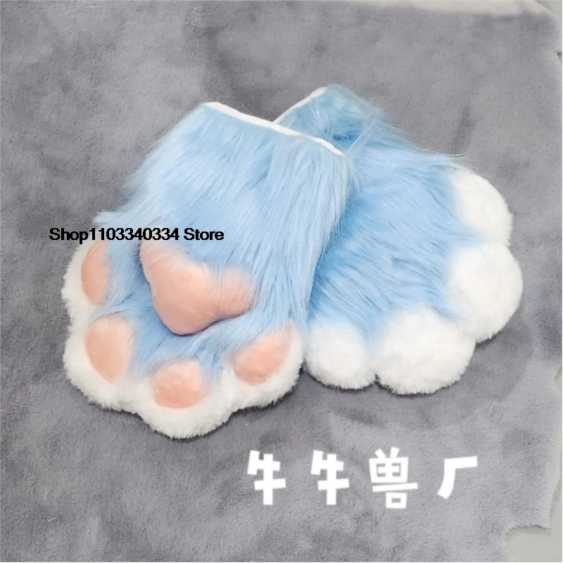 

Gloves Furry Costume Colored Beast Claws Kigurumi Fursuit Cat's Paws Rubbit Doll Suit Head Halloween Kig Fursuit Base Kigurumi