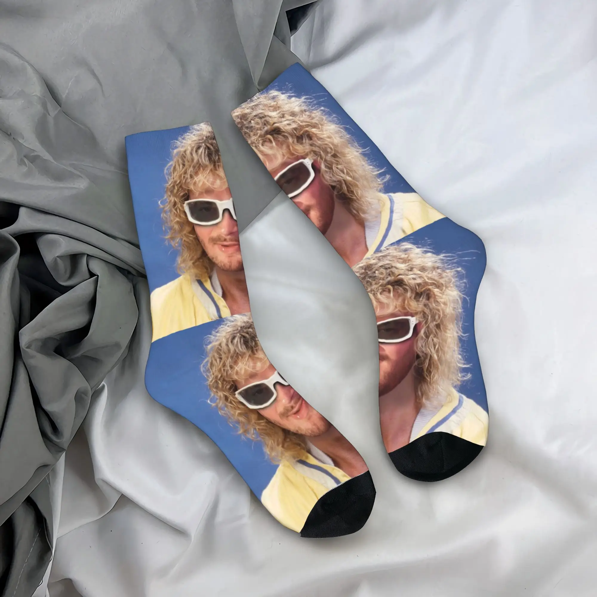 

Мужские носки Custom Jul, унисекс, забавные, с изображением французского рэпера, для весны, лета, осени и зимы.