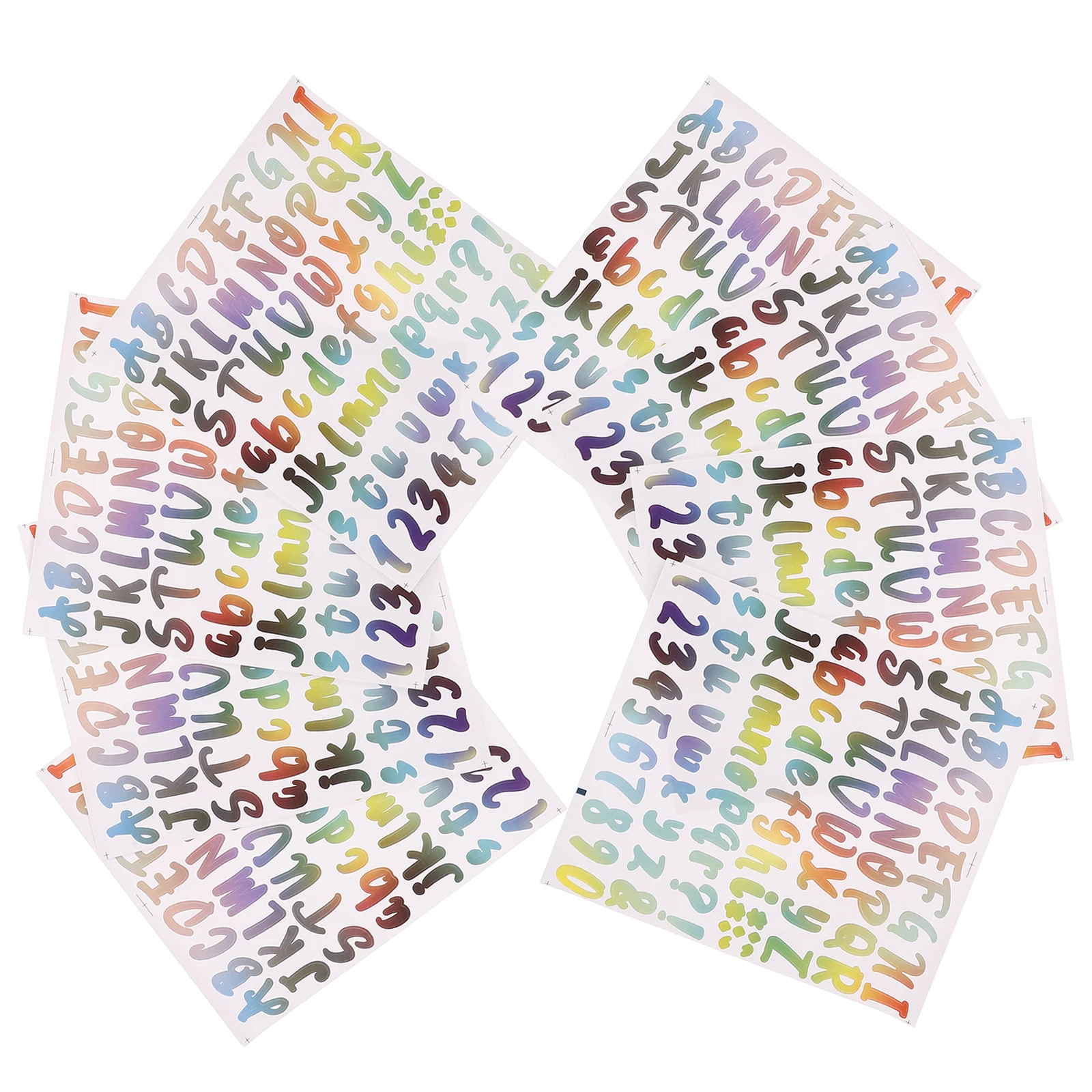 

10pcs Waterproof Letter Stickers Mailbox Waterproof Vinyl Letter Stickers Folder Notebook Sticker Letters Decor Number Labels
