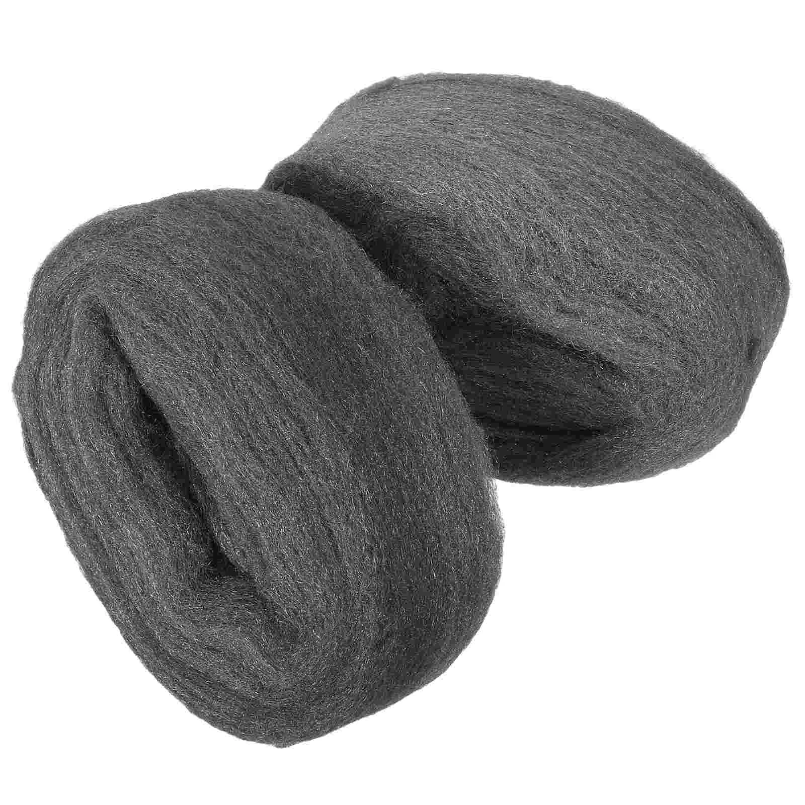 

2 Pcs Steel Wool Roll Polishing Fabric Flexible Coarse Clean Wire Reusable Mesh Buffing