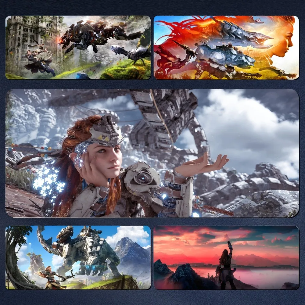 Pc Gamer Gaming Accessories Horizon Zero Dawn Mousepad Large Gaming Mouse Pad LockEdge Thickened Computer Keyboard Table