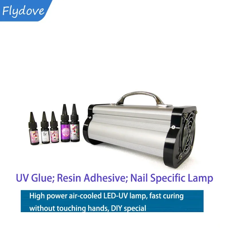 Nagellampe, UV-Lampe, Kristallkleber, spezielle UV-Härtungslampe, UV-Harzkleber, wärmeschrumpfbare Folie, DIY manueller Edelsteinkleber