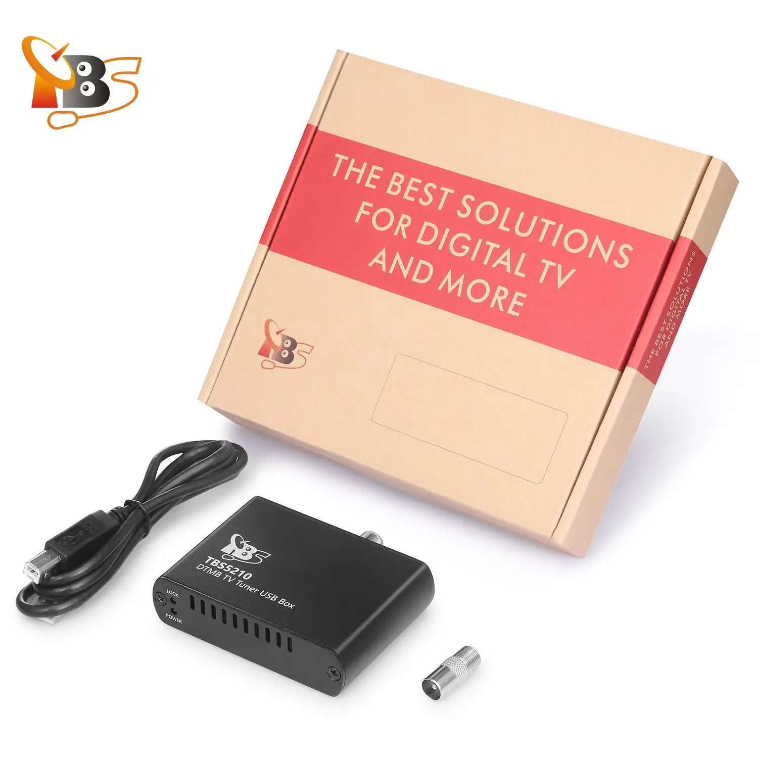 TBS5210 DTMB TV 튜너 USB 박스, PC에서 DTMB 채널 시청 및 녹화를 위한 Windows Linux OS 지원