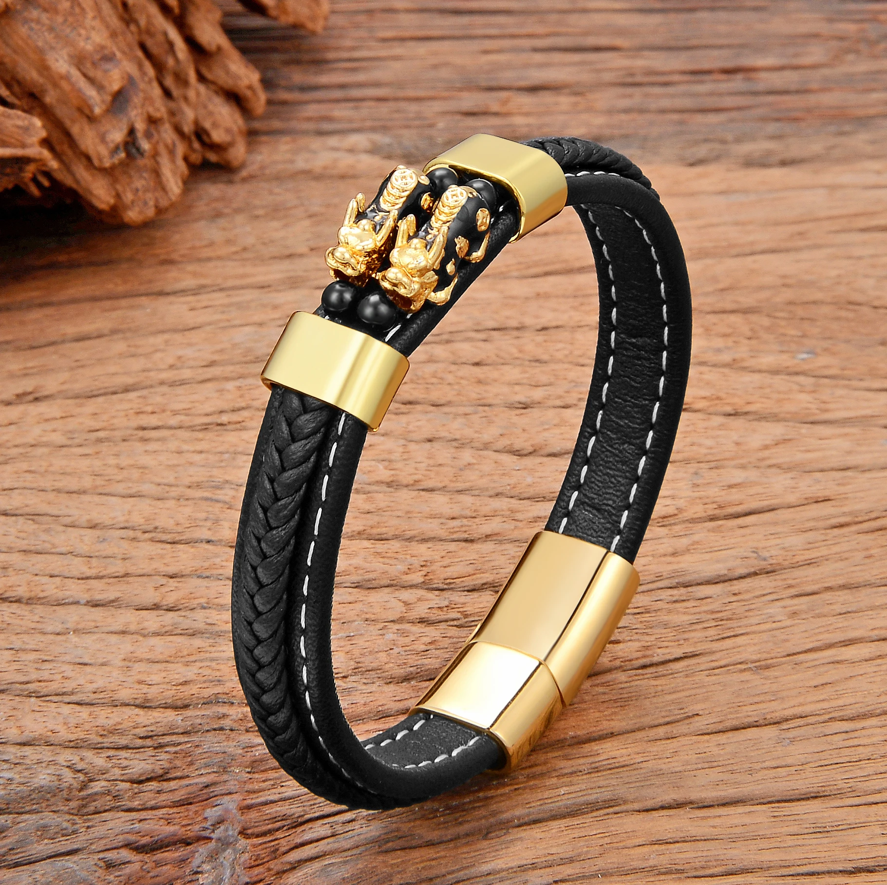 Friendship Bracelets for Men Personalized Bracelet Homme Feng Shui PIXIU Women Leather Jewelry Ladies Chinoiserie Gift Boyfriend