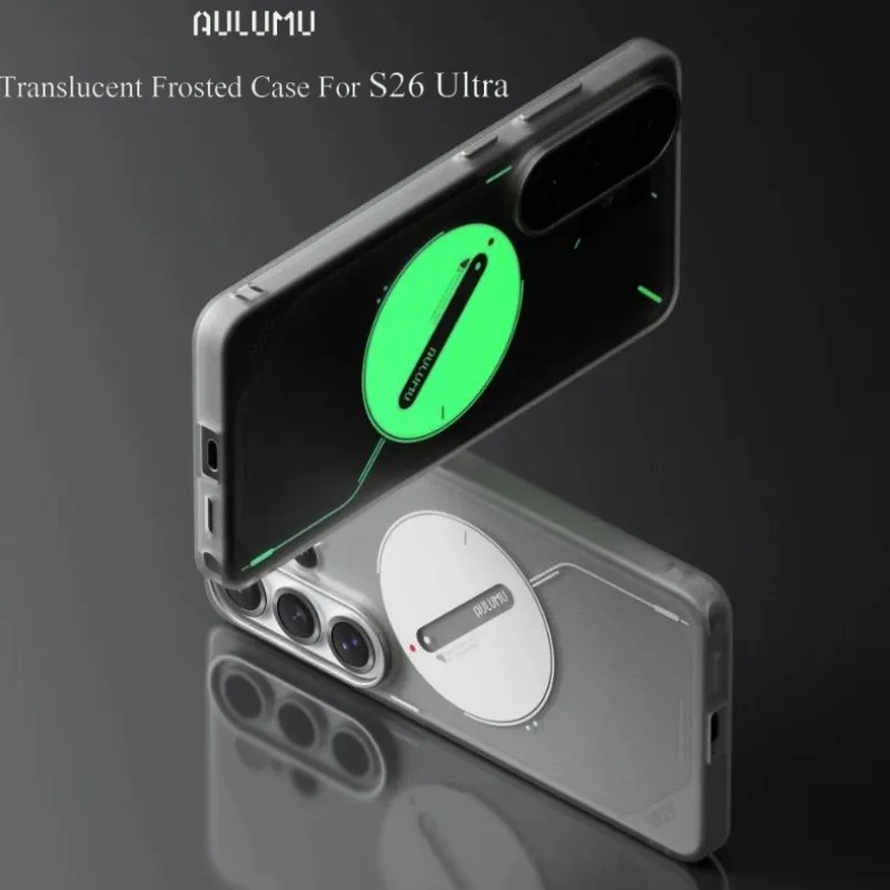 Чехол AULUMU S26 Ultra из ТПУ, полупрозрачный матовый, магнитный, защитный, полностью закрывающий, противоударный для Samsung Galaxy S26 Ultra