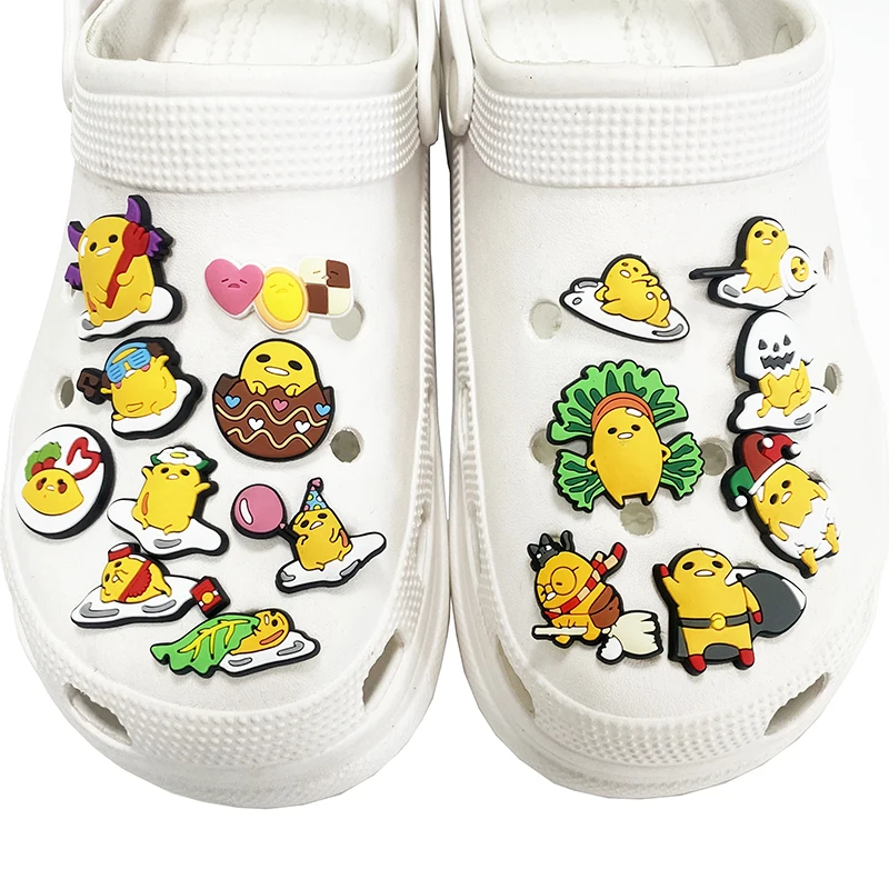 Sanrio-abalorios para Zapatos de diseño, accesorios para zapatos de jardín, zuecos con hebilla, sandalias de decoración, regalo para hombre y mujer, 16 piezas