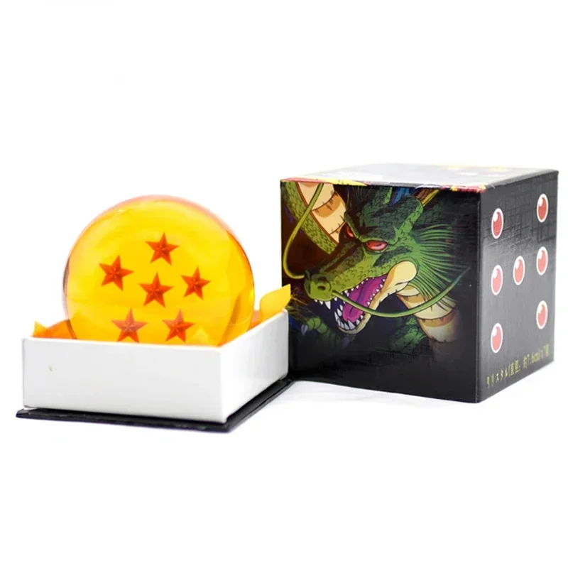 Bandai Anime Dragon Ball Kristallkugel Z Star 1-7 Harz-Drachenperlen Cosplay-Requisiten Desktop-Dekoration Kinderspielzeug Geschenke