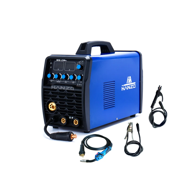 Aluminum welding double pulse 200 amp welder 3 in 1 mma flux weld mig welders machine