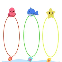 1/3PCS Swimming Pool Ring Dive Ring Set For Children Water Play Sport Diving Summer Beach Fun Toy Kids Swimming Pool Accessories