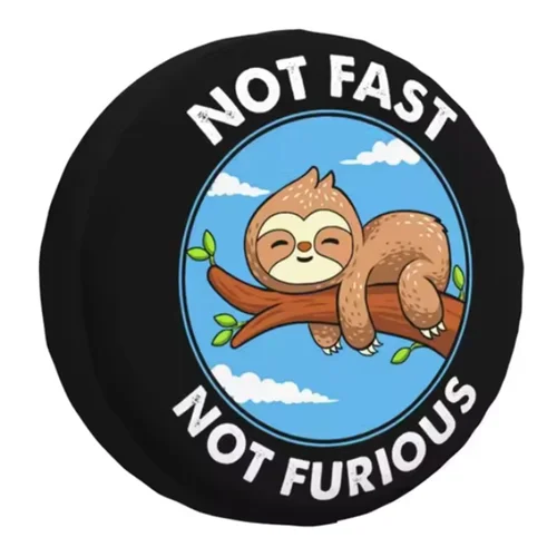 Imagen 1 del producto 1 Uds. Cubierta de neumático de repuesto de coche personalizada de cuero PU no rápido no furioso para Suzuki Jimny Toyota Jeep cubiertas de rueda 4x4 4wd Accesorios