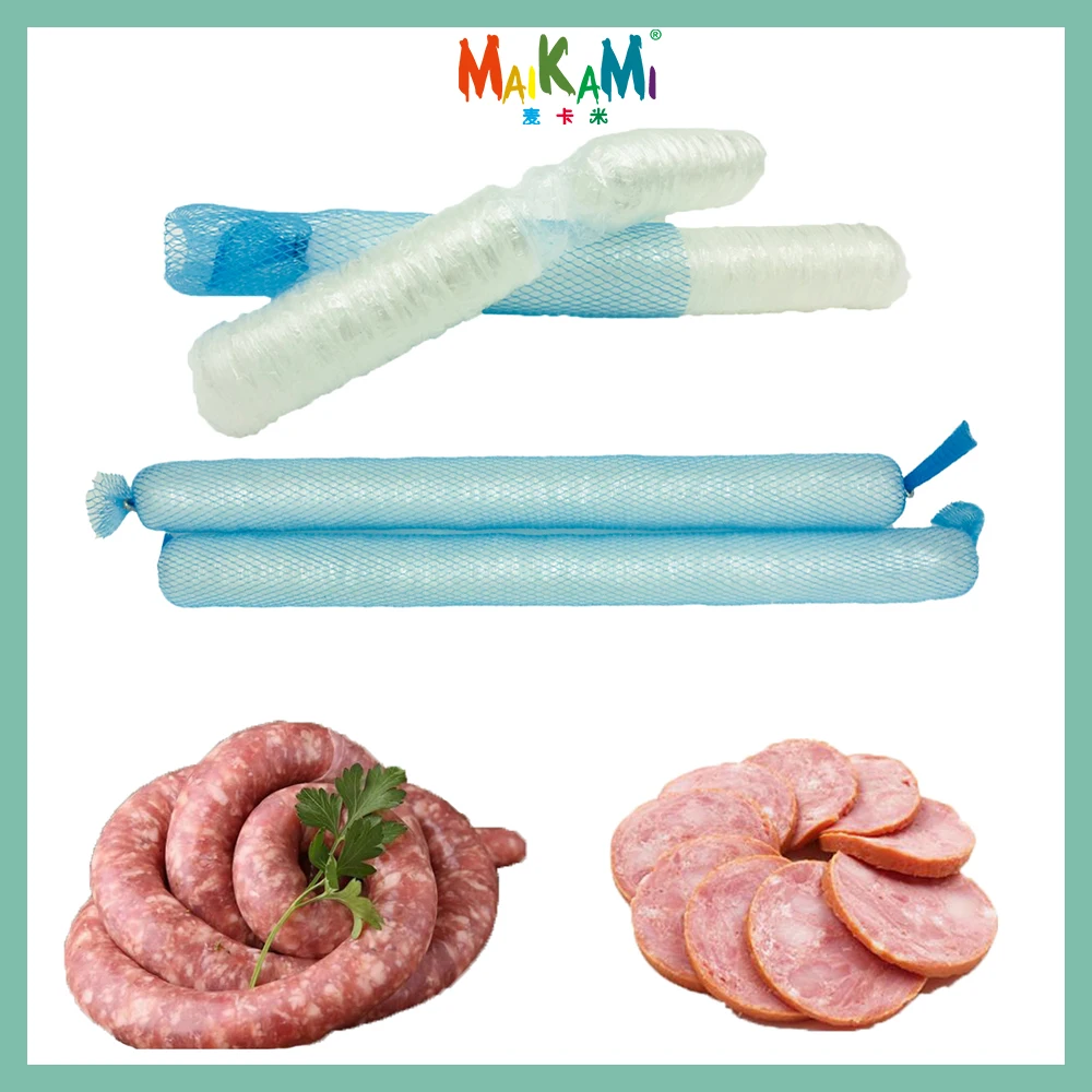 12.5/25 Meters 30mm Plastic Sausage Casing Tube Meat Sausages Casing For Sausage Maker Ham Tools Sausage Filling Tools