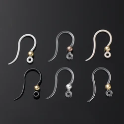 20pcs/Lot Resin Clear Earring Hooks Ear Wire for DIY Handmade Earwire Pendants Jewelry Making Supplies Accessories Crafts