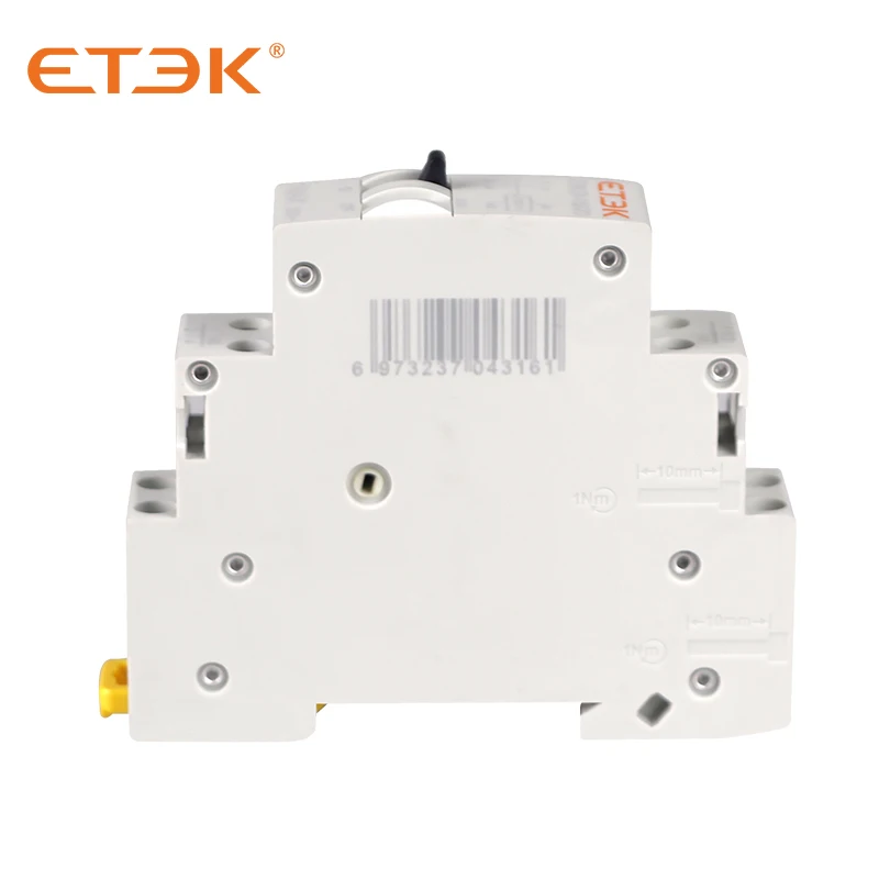 ETEK Impulse Relay Household Bi-stable Latching Auto Control Relay For Lighting 1P 2P 16A 1NO 2NO Coil 230V AC 110V DC EKLR