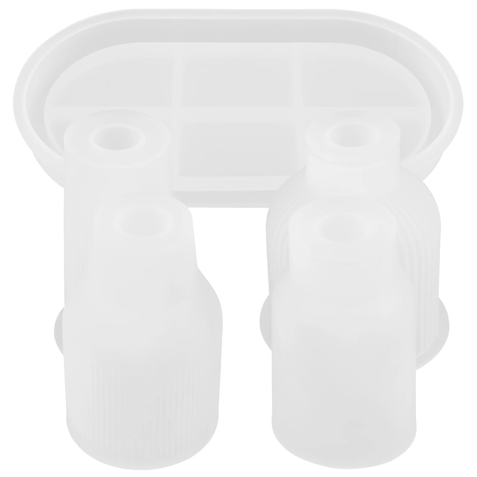 

1Set Flower Vase Silicone Molds Creative DIY Epoxy Resin Casting Mold Smooth Easy Release Handcraft Vase Mold for Home