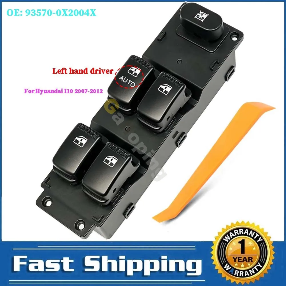 93570-0X2004X Front Left Hand Driver Power Window Switch Electric Glass Lifter Button For Hyundai I10 2007 - 2012 Auto Parts