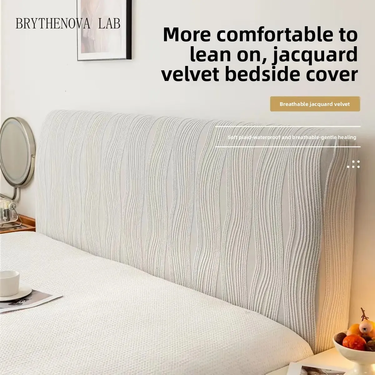 Universal All Inclusive Headboard Cover Easy Installation of Anti Dustproof Fouling Hood Bedroom Decorative Fabric All-season