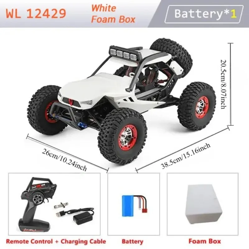 

Радиоуправляемая гоночная машина WLtoys WL 12429 1:12, полноприводный внедорожный краулер на пульте управления, высокоскоростной, со светодиодной подсветкой, игрушка-багги, подарок-сюрприз