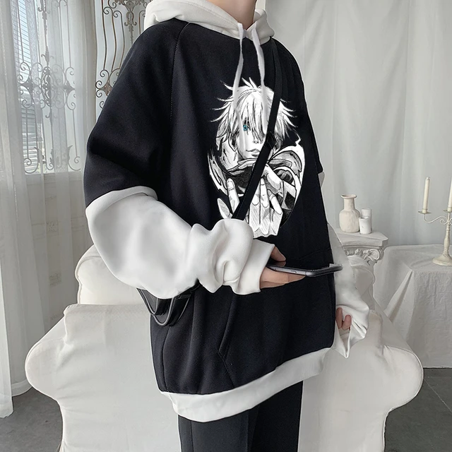 Anime Jujutsu Kaisen Harajuku Gojo Satoru Manga Hoodies Cool Cartoon Men Hip Hop Long Sleeve Plus Size Women Winter Sweatshirts AliExpress 200000345